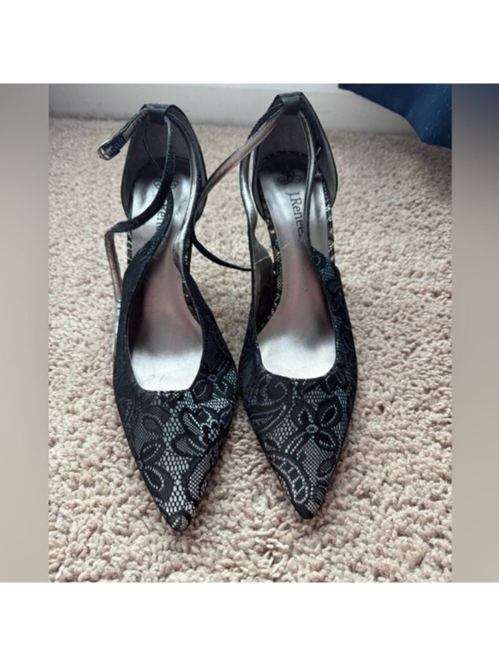 J.Renee Black Lace Women's Heels